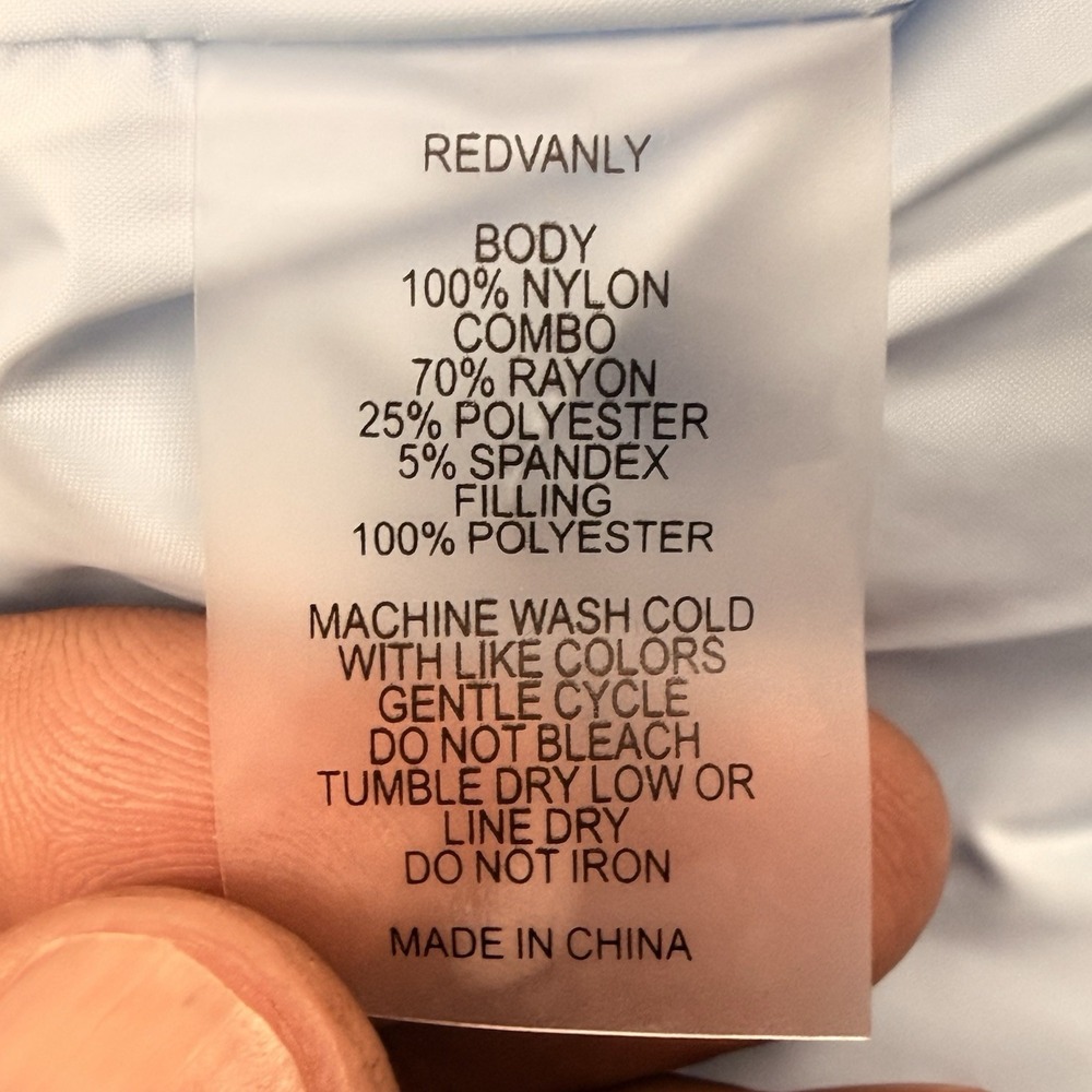 Redvanly Men's Bolton Puffer Full Zip Vest Breeze Blue Size Large New $275.00 - Picture 11 of 11